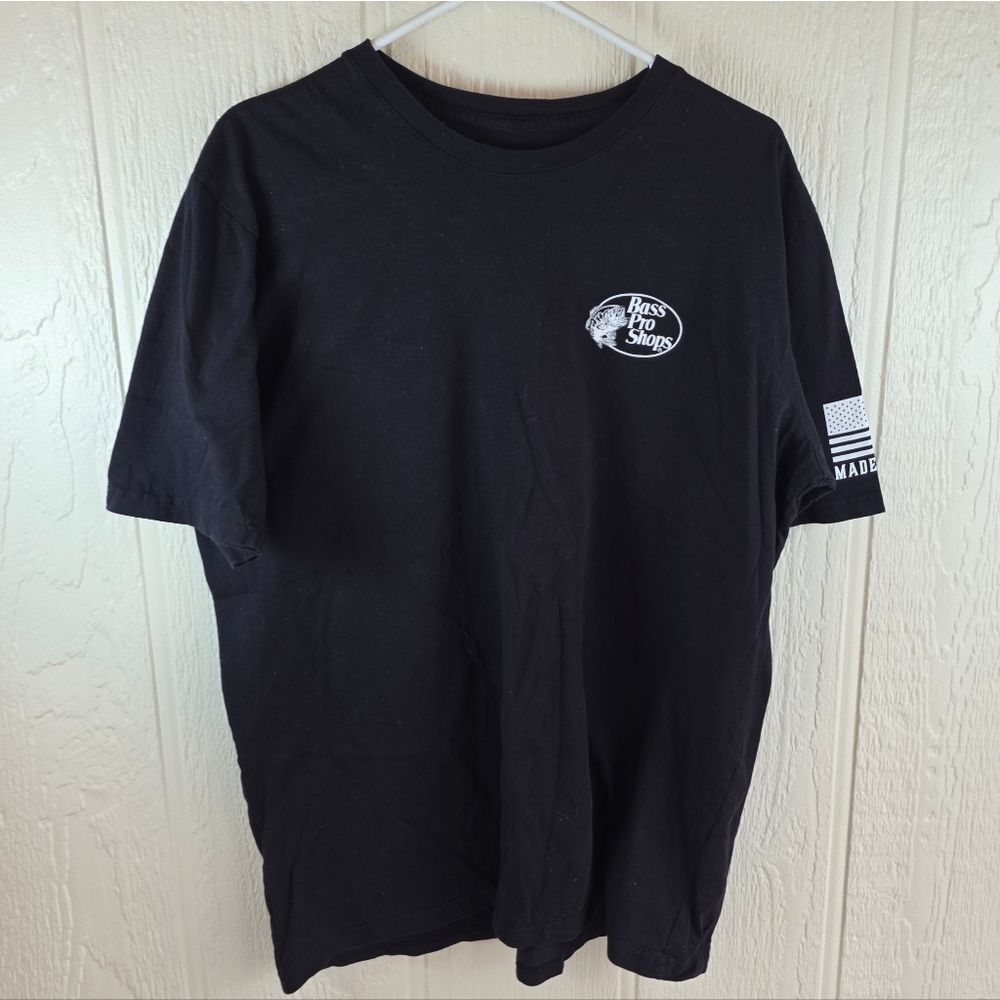 Men's Bass Pro Shops Black Short Sleeve Tee, Size XL